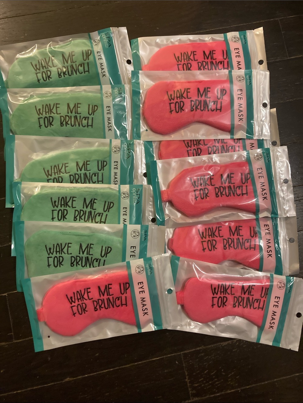 Wake Me Up For Brunch Eye Masks — Pink & Mint Set
